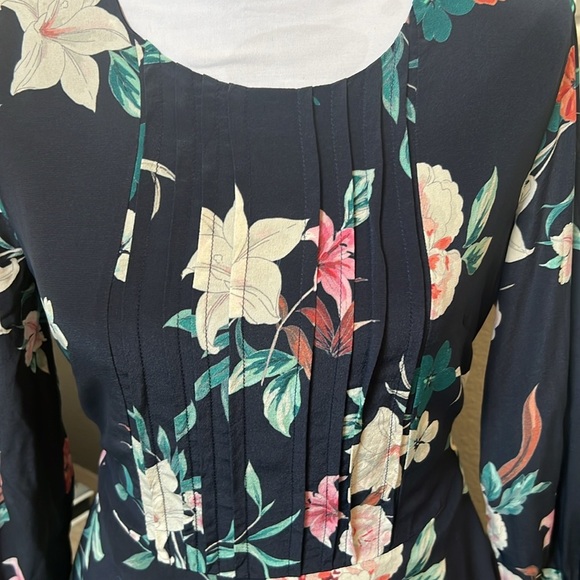 Amour Vert 100% Silk Dakota Saint Cloud Floral Print Dress Size XS - Picture 7 of 9